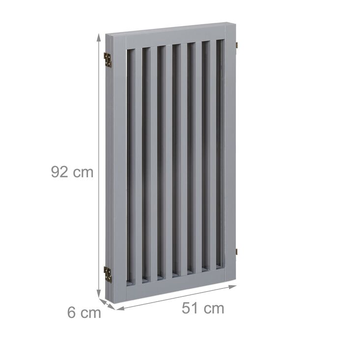 Захисний бар'єр Relaxdays сірого кольору, 92 см