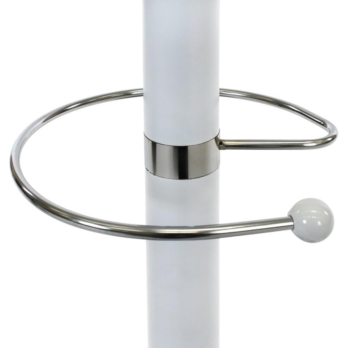 Тектайк Вішалка для одягу з металу, 170 см, стабільна основа, різні кольори (білий) - 401034