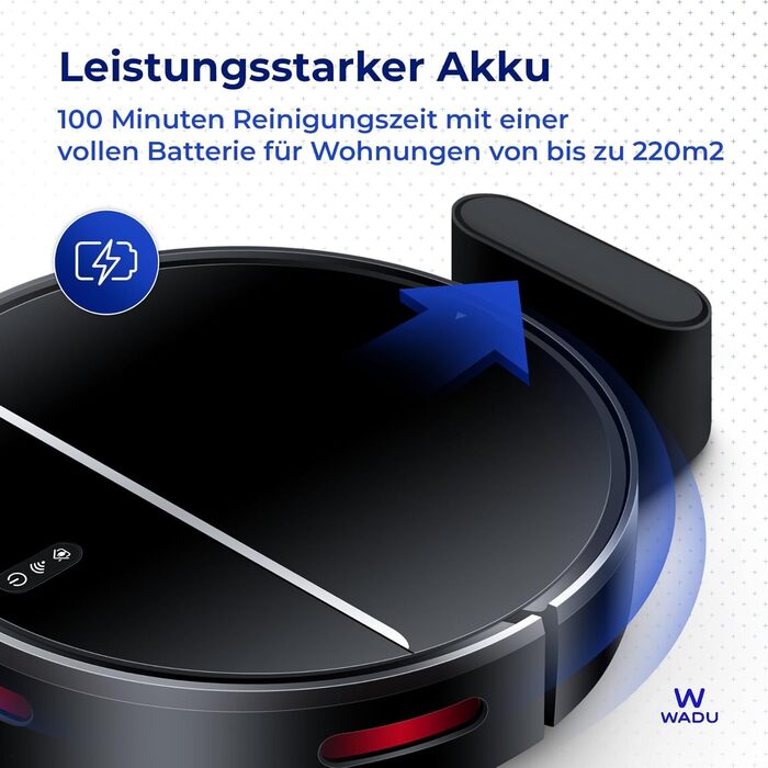 Робот-пилосос з функцією миття - з док-станцією - для власників домашніх тварин