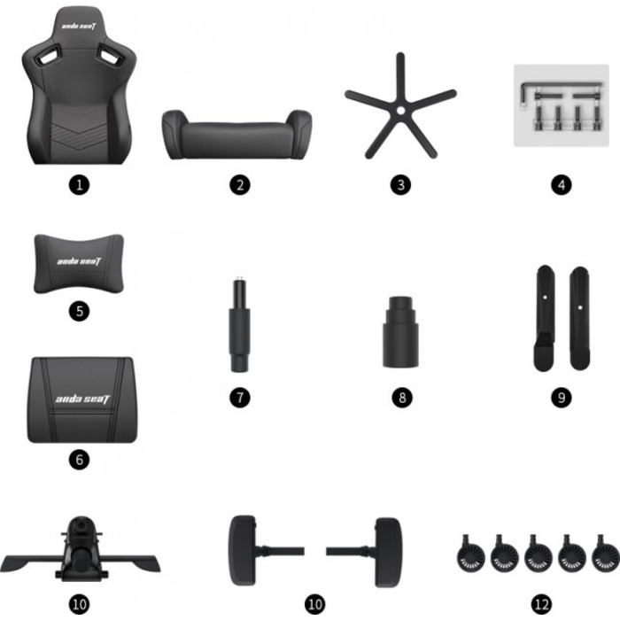 Крісло ігрове Anda Seat Kaiser 2 White Size XL