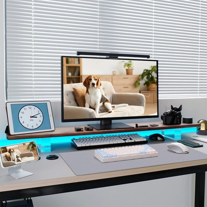 Килимок для столу та мишки XXL Niviy з екошкіри, водонепроникний захисний килимок для офісу та дому, протиковзний, світло-сірий, 60 x 40 см