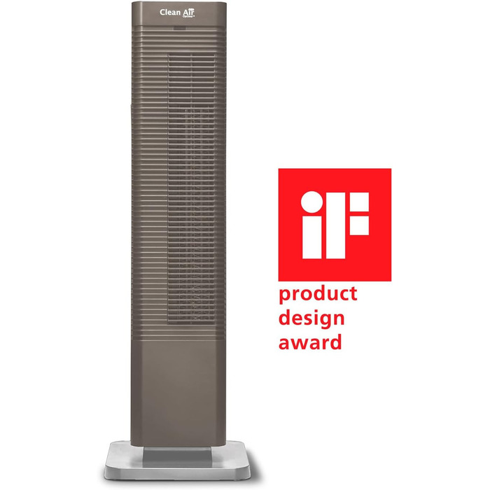 Обігрівач та вентилятор 2-в-1 Clean Air Optima CA-904G Smart: дизайн, 1000/2000 Вт, термостат, осциляція 80º, для приміщень до 40 м² (коричневий)