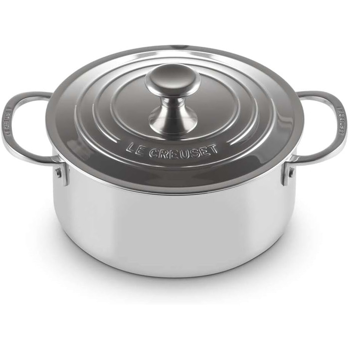 Сковорода LE CREUSET з антипригарним покриттям, 24 см, нержавіюча сталь 3-шарова, набір 4 шт.