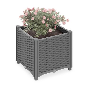 Горщик для рослин Relaxdays з імітацією ротангу