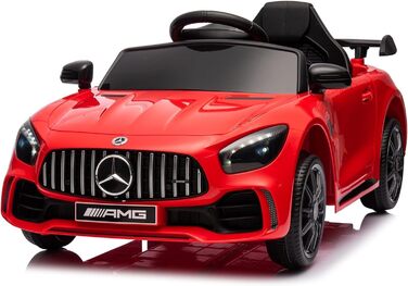 Дитячий електромобіль Mercedes Benz AMG LEADZM 12V, з пультом, MP3, музика, LED, червоний