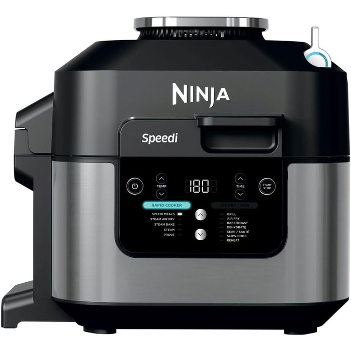 Мультиварка Ninja Speedi 5.7L 10-в-1: мультикокція, фритюрниця, гриль, випічка, повільне приготування, ON500EU