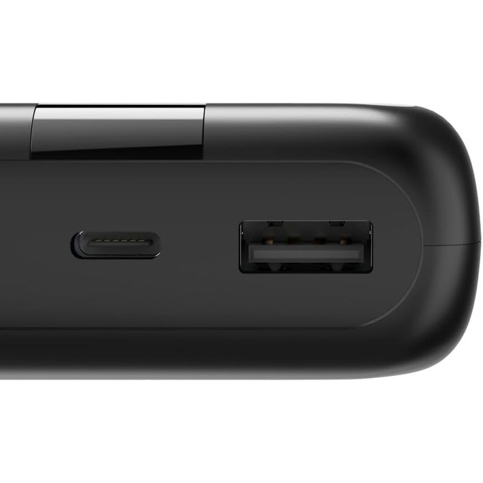 Портативний зарядний пристрій антрацит, 24000mAh, USB-C/USB-A