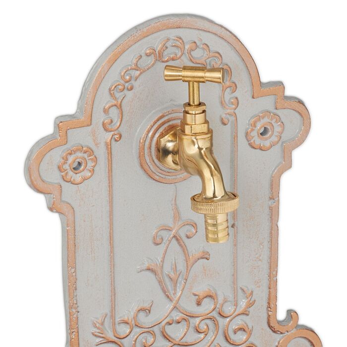 Розкішний настінний фонтанчик Relaxdays з золотим та сірим декором