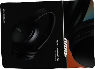 Бездротові накладні навушники Bose QuietComfort SC, шумозаглушення, акумулятор 24 год, м'який чохол, чорний