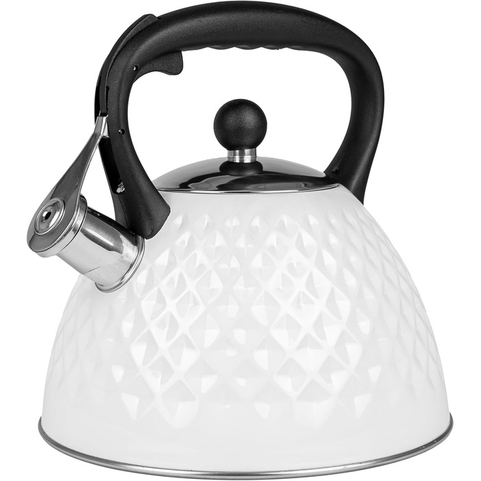 Чайник електричний Induktion 3L з автоматичним свистком - нержавіюча сталь, для індукційних, газових та електричних плит