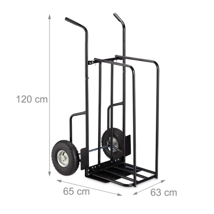 Візок для дров Relaxdays XL з металу