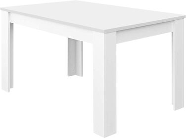 Розсувний обідній стіл Habitdesign Kendra, білий та канадський дуб, 140–190 x 78 x 90 см