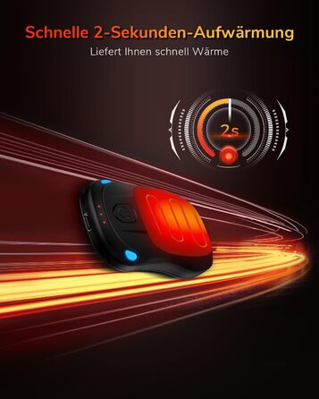 Електричний гріє для рук, перезаряджуваний, USB, набір 2 шт. для чоловіків та жінок (помаранчевий)