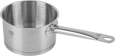 Нержавіюча каструля Karl Hausmann 3.6L з нержавіючої сталі з кришкою (діаметр 20 см) - для всіх типів плит, включаючи індукцію. Ідеально підходить для супу та пасти.