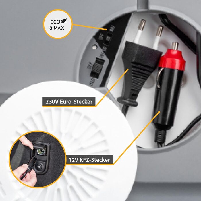 Автомобільний холодильник/термобокс First Austria 32л, 12/230V, сірий - охолодження та підігрів для подорожей та кемпінгу