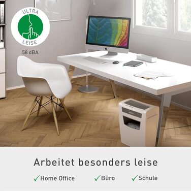 Шредер Leitz IQ Aktenvernichter Home Office: безпечне знищення документів, P4, 23L, для дому та офісу