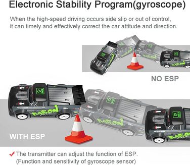 Радіокерований дрифт-кар Mostop 1/16, 4WD, 40 км/год, швидкісний міні RC автомобіль для дрифту з дистанційним керуванням