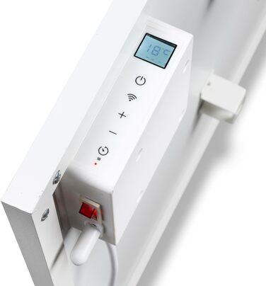 Розумний інфрачервоний обігрівач Princess 540 Вт Низьке споживання енергії Керується за допомогою безкоштовного додатка Програмується за допомогою вбудованого термостата Білий