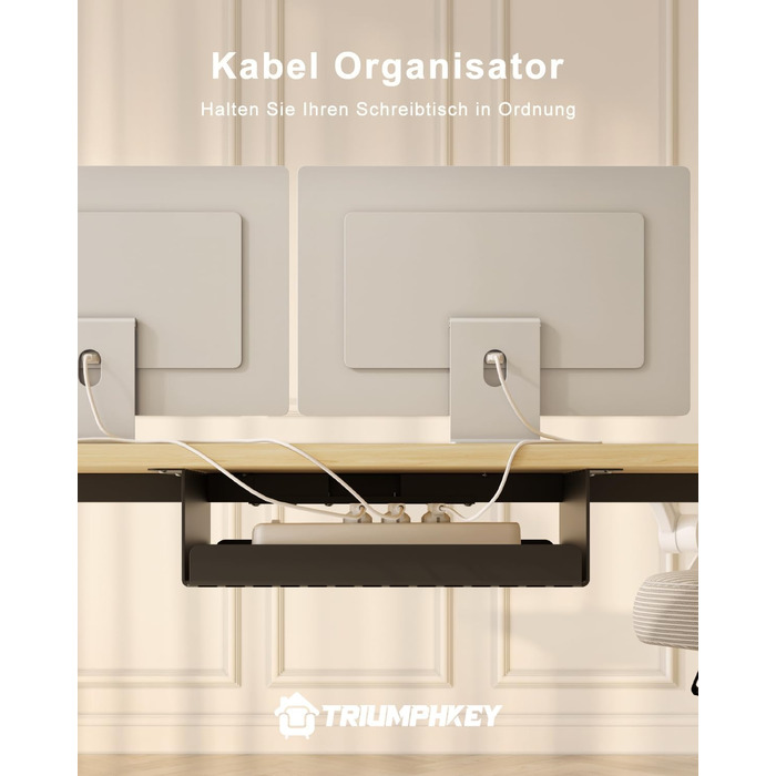 Регульований стіл висотою 200x80 см з USB-портом, 3 режими пам'яті, антиколізійна система, комп'ютерний стіл, горіх+чорний