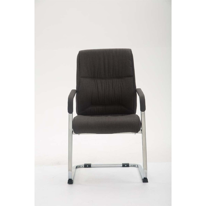 Крісло конференції Anubis XXL темно-сіре з м'яким сидінням та металевим каркасом
