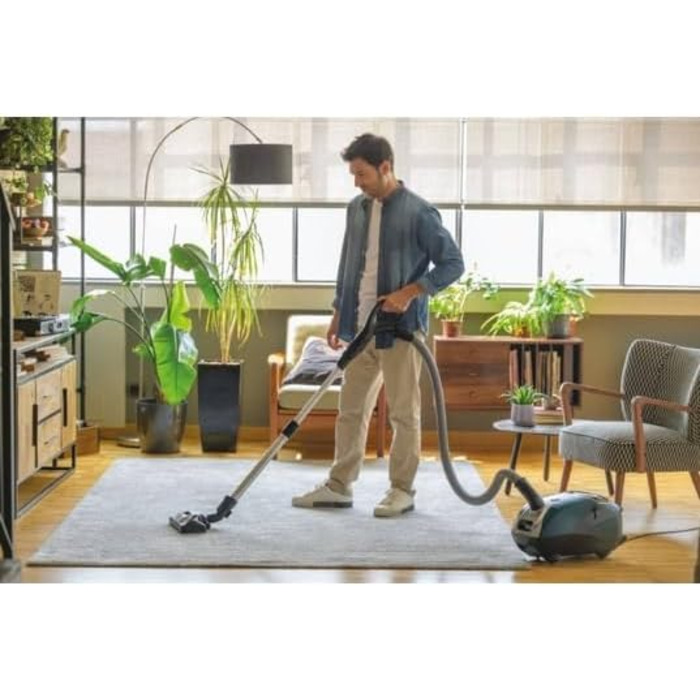 Пилсос Hoover з мішком 3,5 л – тихий пилосос (69 дBA) з автоматичною системою видалення мішка – пилосос з фільтром EPA – комплектація з насадкою для тварин [HE520]