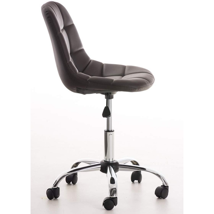 Офісний стілець Emil від CLP: регульована висота, поворотний, з оббивкою з штучної шкіри, білий (колір: коричневий)