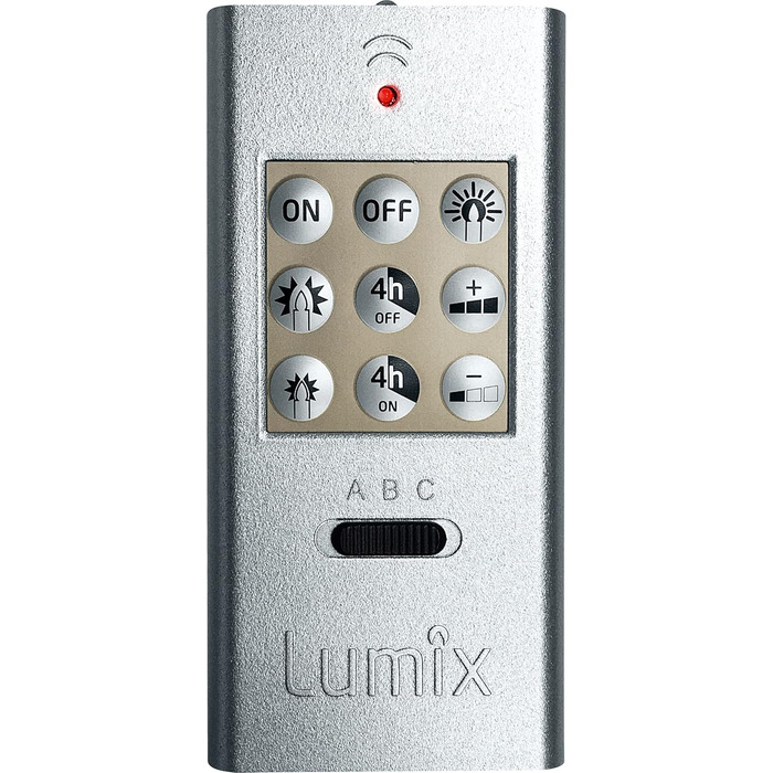 LED-свічки для ялинки Lumix® SuperLight Mini Metallic Gold, 9 см, 12 шт. з пультом керування та батарейками