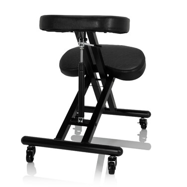 Крісло для ніг/Підставка для ніг ORTHONI з газовим амортизатором, PU, чорний, hjh OFFICE