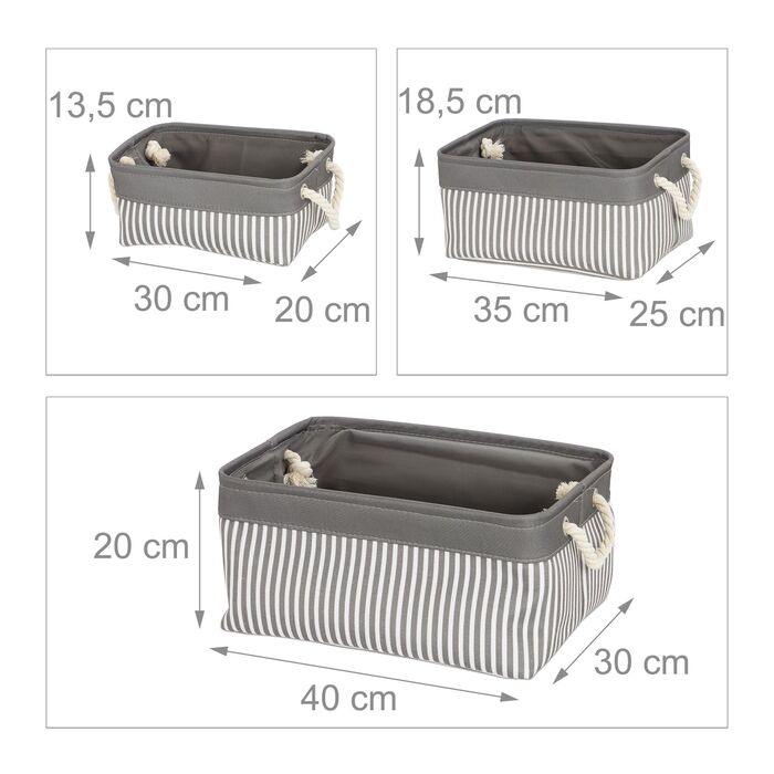 Набір органайзерів Relaxdays: 3 розміри
