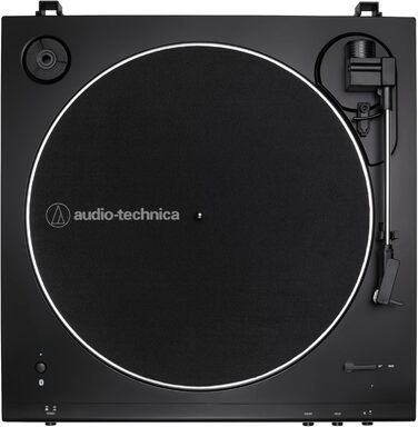 Програвач вінілу Audio-Technica LP60XBTBK з Bluetooth, повністю автоматичний, ремінний привід, стерео, чорний