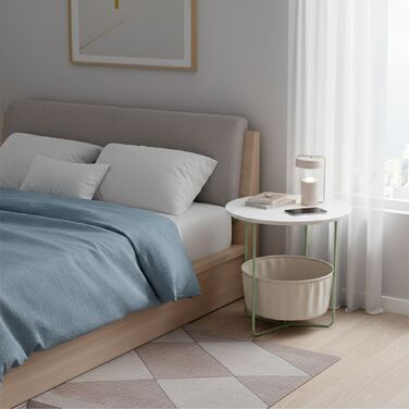 Relaxdays: Приставний столик з кошиком