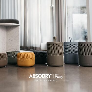 Безструменевий осушувач повітря AbsoDry до 25 м² з поповнювачем - з переробленого пластику - для вітальні, ванної кімнати, підвалу - осушувач для квартири