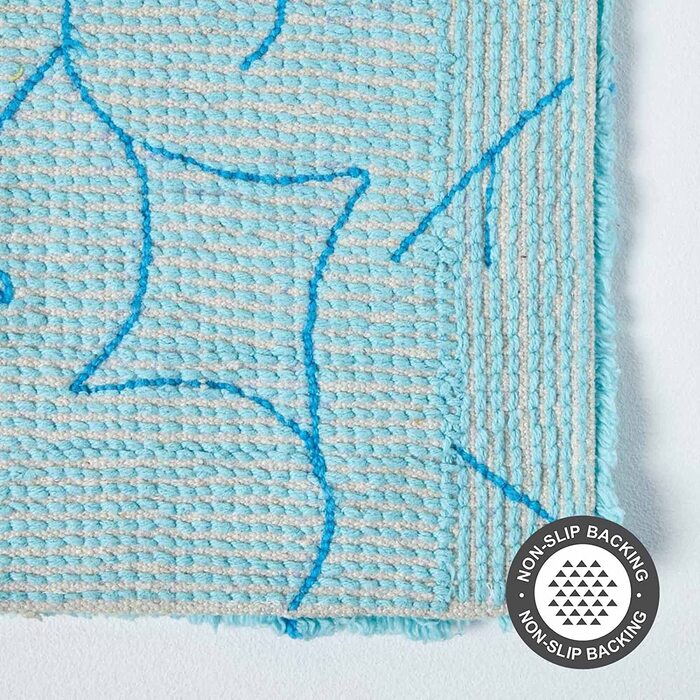 Домашні пейзажі набір з 2 килимків для ванної дамаський килимок для ванної 50 х 80 см і килимки для унітазу 50 х 55 см білий 100 з чистої бавовни (килимок для ванної 50 х 80 см, синій)