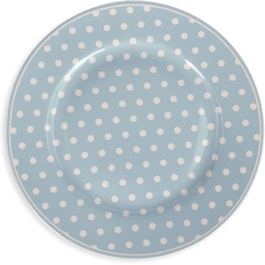 Шеббі Шик Сервіз тарілки 6 шт. 23 см пастельно-блакитний, 5098 Isabelle Rose Porcelain Dots