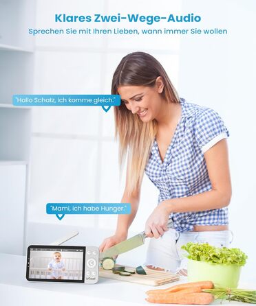 Відеоняня ieGeek з камерою 2.5K/4MP, 5.5