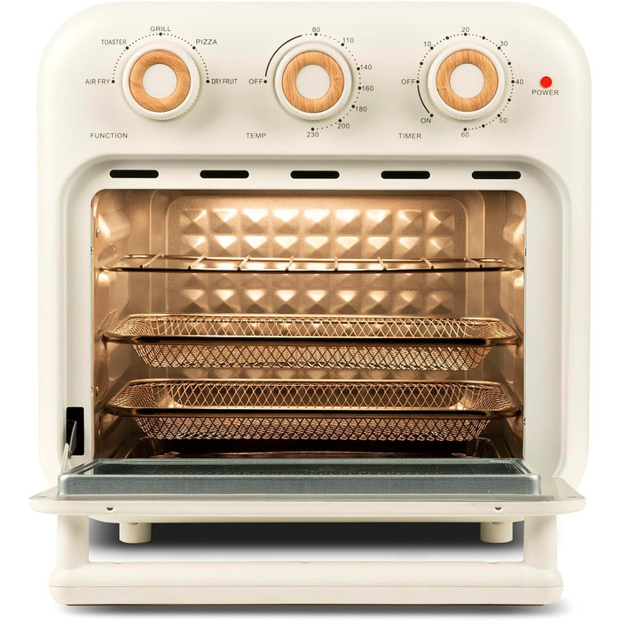 Фритюрниця Girmi FG28 Ecofrit 14L з функцією мультиварки, 1300W, 14 літрів, білий