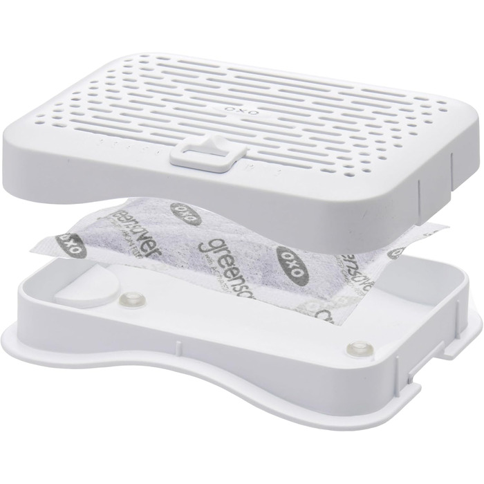 OXO Good Grips Greensaver Контейнер для зберігання продуктів, 4.7 л, з кришкою та вентиляцією, набір 4 шт.