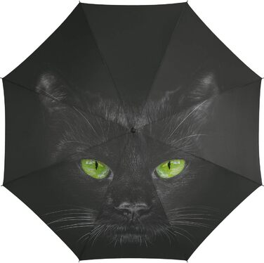 Автоматична парасолька Happy Rain Essentials S кішка чорна
