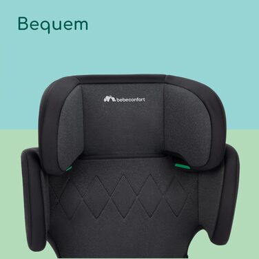 Автокрісло Bebeconfort RoadSafe i-Size для дітей 3,5-12 років (100-150 см), з регулюванням підголівника, чорне