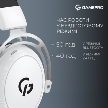 Бездротова ігрова гарнітура GamePro Asgard Skald (HSW160W)