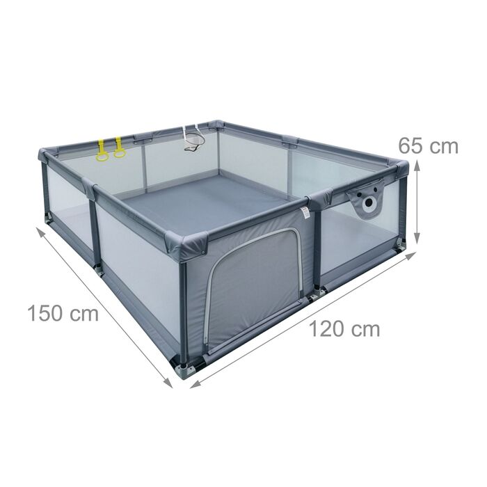 Дитячий манеж Relaxdays з 50 м'ячиками