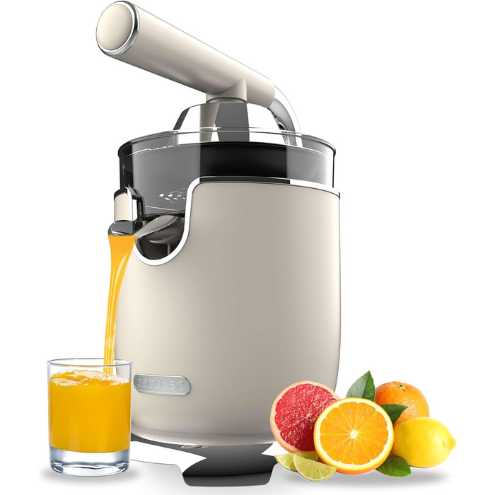Електрична соковитискачка для цитрусових Cecotec Xqueeze RetroJuice 1000 Green - 1000W, нержавіюча сталь, 2 конуси, зелений (бежевий)