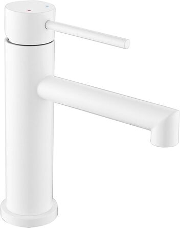 ONECE Змішувач для ванної кімнати білий, однорегуляторний з висотою виливу 105 мм, знімальний аератор