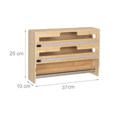 Держатель кухонних рушників Relaxdays, бамбук, настінний