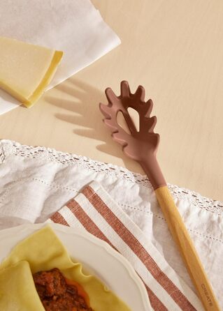 Набір кухонних аксесуарів 11 предметів, кремово-білий, силікон та бука, BPA-free, стійкий до 230°C