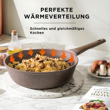 Набір каструль та сковорідок KASANOVA з антипригарним покриттям, індукційне дно, 4-шарове покриття, сучасний дизайн