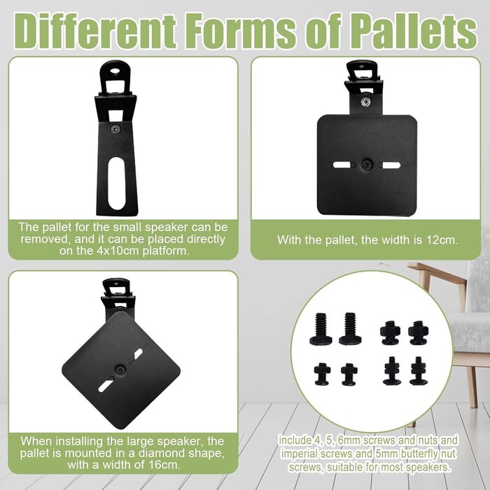 Підставка для колонок, 2 шт., сумісна з Samsung, Sony, регулюється по висоті від 73,7 до 139,7 см, для колонок до 5 кг, універсальна підставка Gekufa