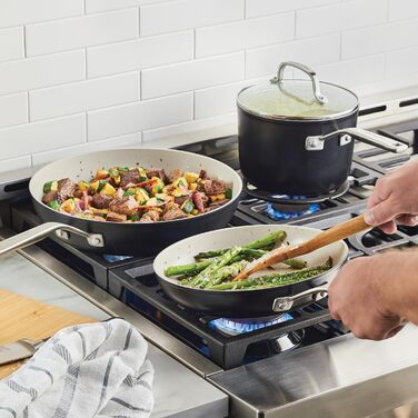 Набір кухонного посуду KitchenAid Harteloxierte Keramik, 9 предметів, матовий чорний