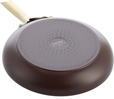 Набір сковорідок GreenPan Shades 3 шт. з керамічним антипригарним покриттям, діаметр 20/24/28 см, без PFAS, для індукційних плит, з ручками з нержавіючої сталі, придатні для миття в посудомийній машині, для духовки, колір Terra Brown