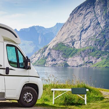 Набір з двох білих дерев'яних лавок Relaxdays